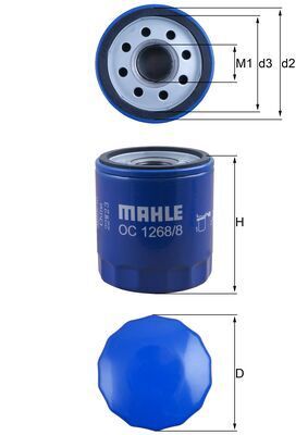 MAHLE OC 1268/8 - Ölfilter