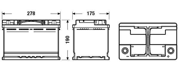EXIDE EL700 - Starterbatterie