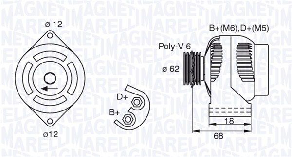 MAGNETI MARELLI 063377490010 - Generator