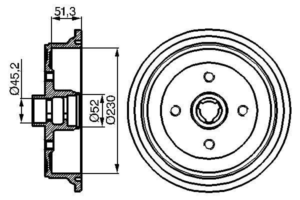 BOSCH 0 986 477 029 - Bremstrommel