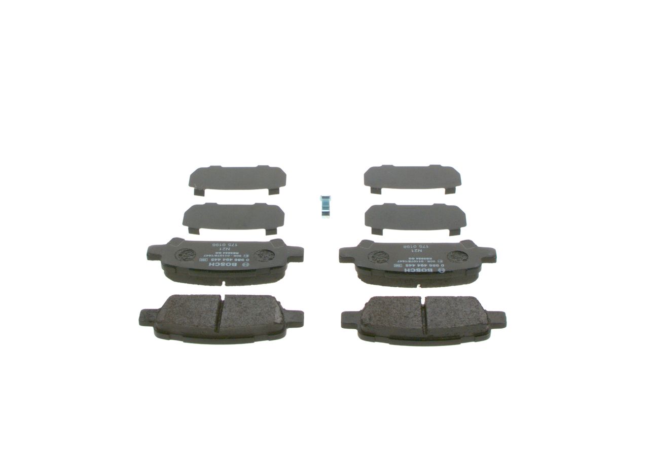 BOSCH 0 986 494 445 - Bremsbelagsatz, Scheibenbremse