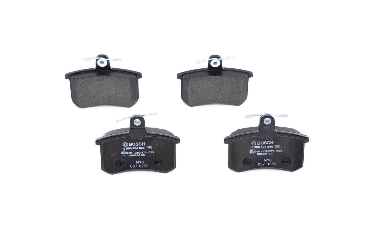 BOSCH 0 986 494 846 - Bremsbelagsatz, Scheibenbremse