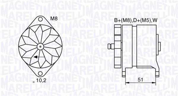 MAGNETI MARELLI 063534882060 - Generator
