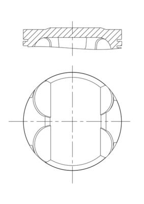 MAHLE 082 PI 00100 000 - Kolben