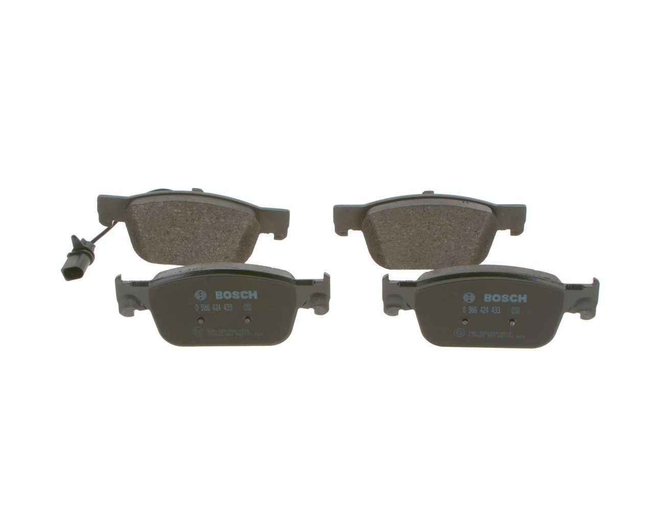BOSCH 0 986 424 433 - Bremsbelagsatz, Scheibenbremse