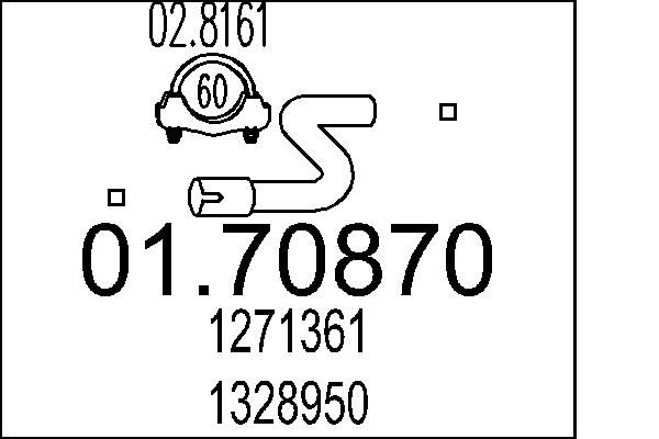 MTS 01.70870 - Abgasrohr