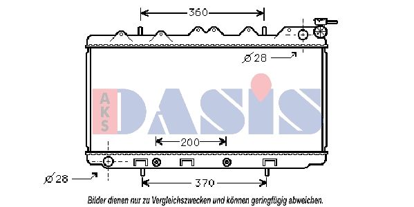AKS DASIS 070310N - Kühler, Motorkühlung