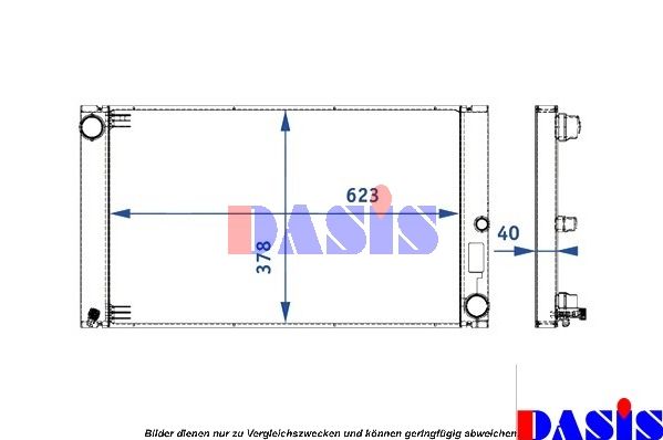 AKS DASIS 051004N - Kühler, Motorkühlung