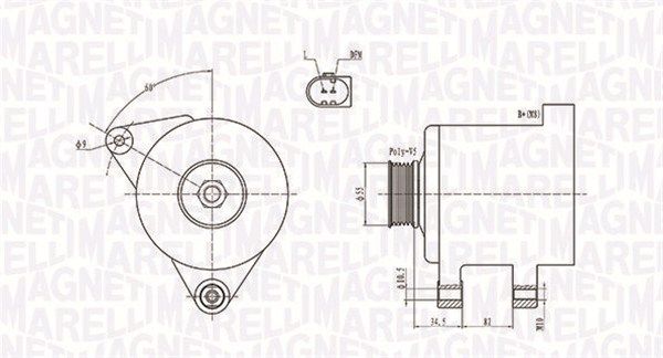 MAGNETI MARELLI 063731664010 - Generator