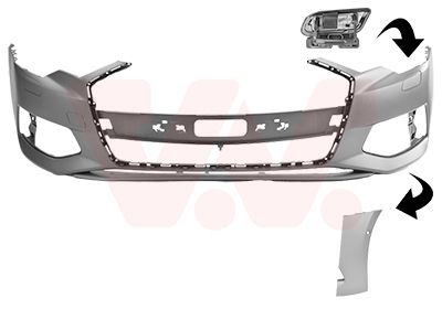 VAN WEZEL 0362575 - Stoßfänger