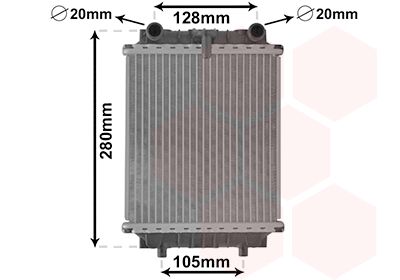 VAN WEZEL 03002415 - Kühler, Motorkühlung