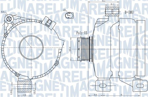 MAGNETI MARELLI 063731967010 - Generator