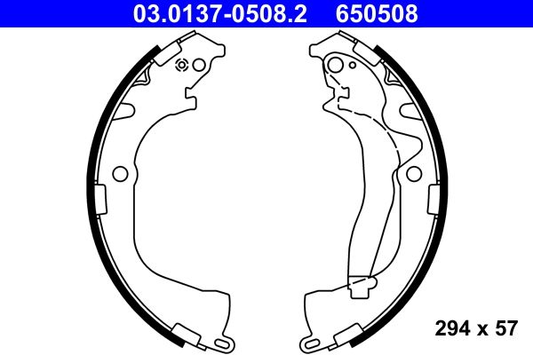 ATE 03.0137-0508.2 - Bremsbackensatz
