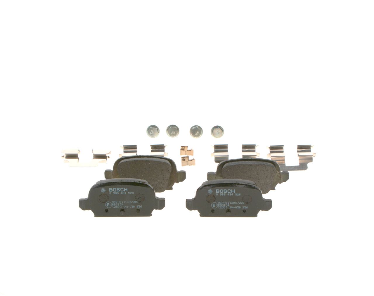 BOSCH 0 986 424 528 - Bremsbelagsatz, Scheibenbremse