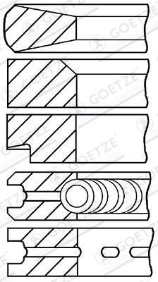 GOETZE ENGINE 08-420200-00 - Kolbenringsatz
