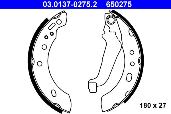 ATE 03.0137-0275.2 - Bremsbackensatz