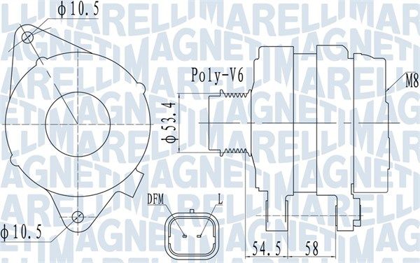 MAGNETI MARELLI 063732142010 - Generator