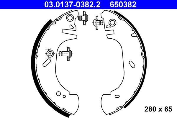 ATE 03.0137-0382.2 - Bremsbackensatz