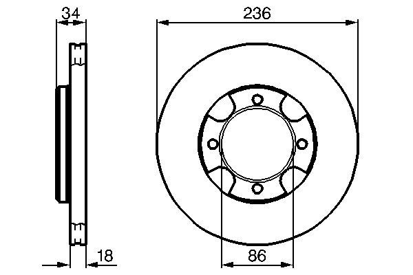 BOSCH 0 986 478 277 - Bremsscheibe