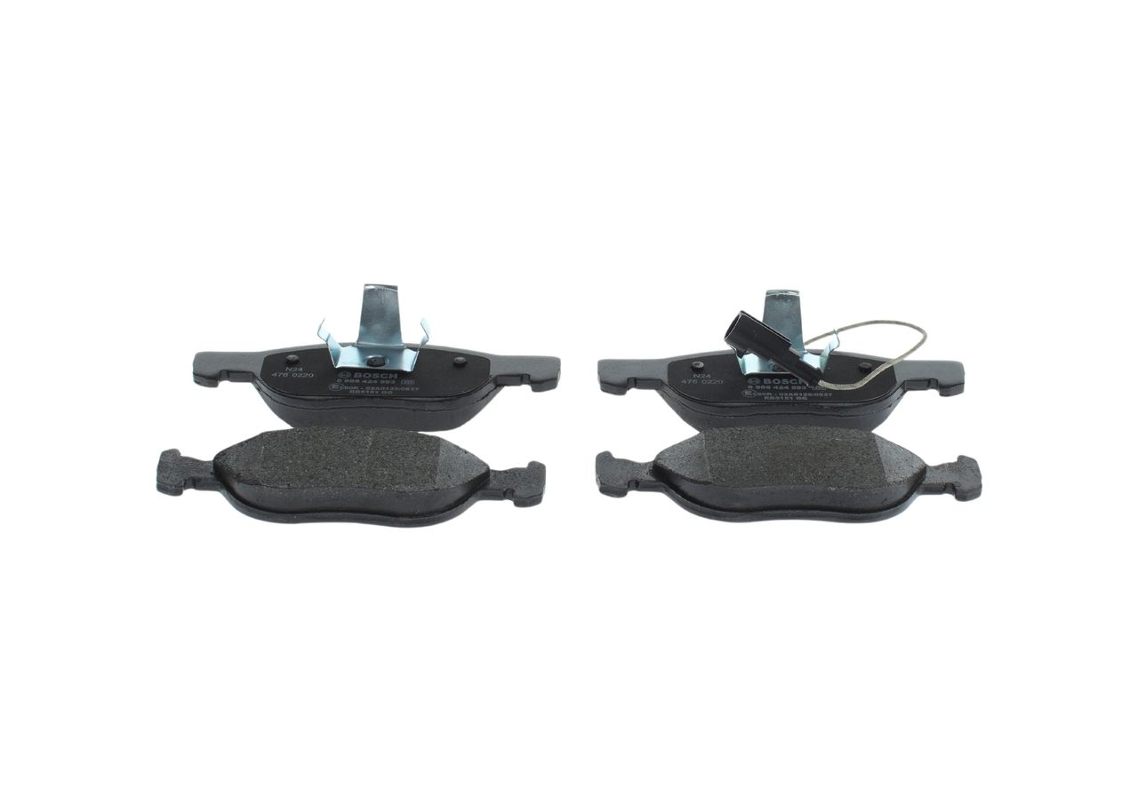 BOSCH 0 986 424 593 - Bremsbelagsatz, Scheibenbremse