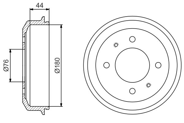 BOSCH 0 986 477 182 - Bremstrommel