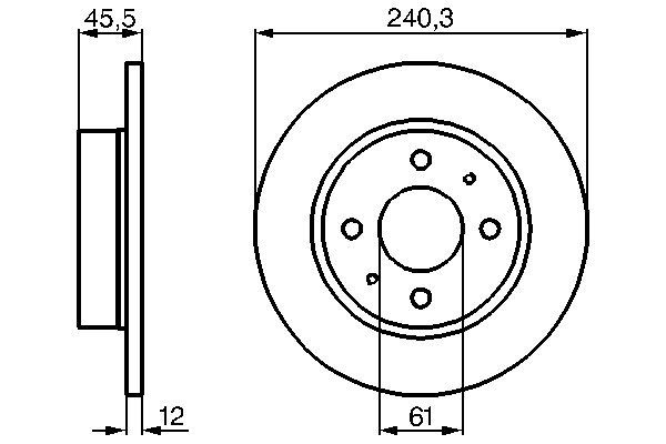 BOSCH 0 986 478 368 - Bremsscheibe
