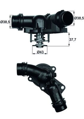 MAHLE TM 13 97 - Thermostat, Kühlmittel