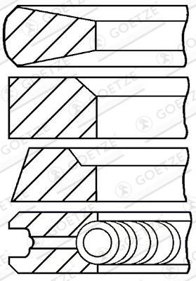 GOETZE ENGINE 08-347900-10 - Kolbenringsatz