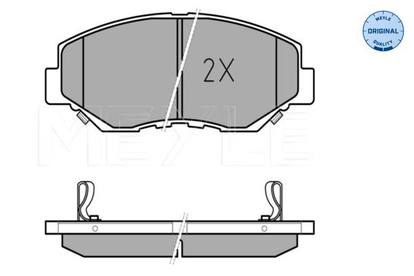 MEYLE 025 238 6817 - Bremsbelagsatz, Scheibenbremse