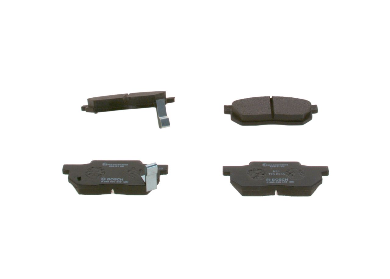 BOSCH 0 986 490 440 - Bremsbelagsatz, Scheibenbremse