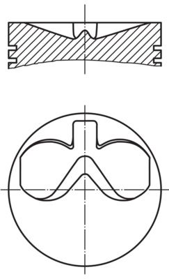 MAHLE 101 73 00 - Kolben