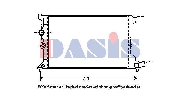 AKS DASIS 060330N - Kühler, Motorkühlung