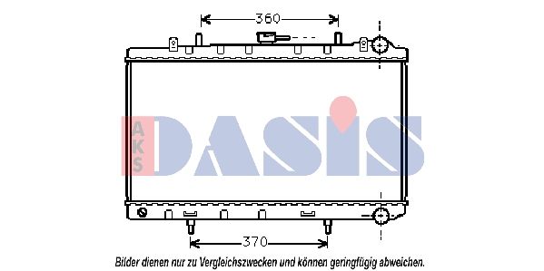 AKS DASIS 070044N - Kühler, Motorkühlung
