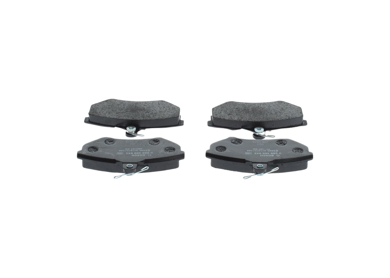 BOSCH 0 986 460 943 - Bremsbelagsatz, Scheibenbremse