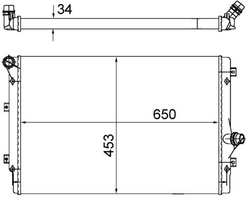 MAHLE CR 1539 002S - Kühler, Motorkühlung