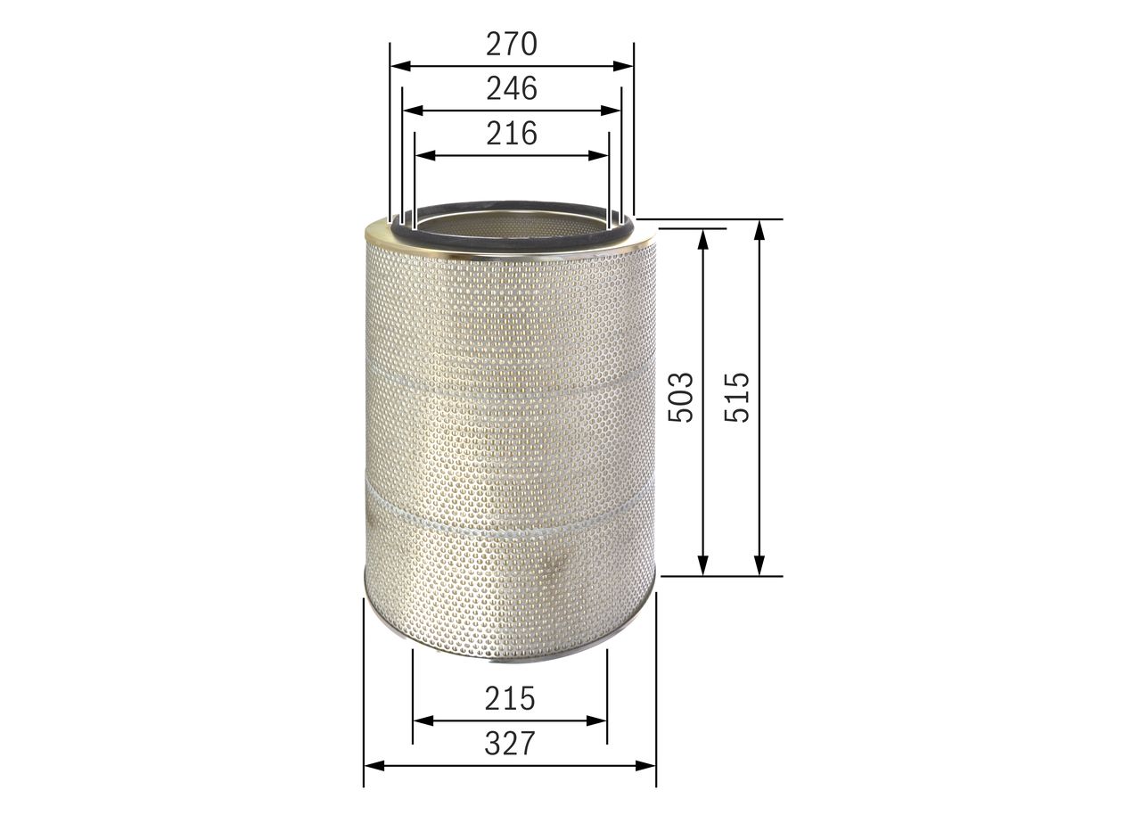 BOSCH 0 986 626 779 - Luftfilter