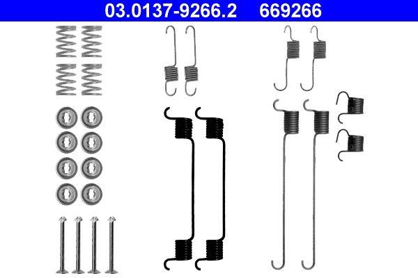 ATE 03.0137-9266.2 - Zubehörsatz, Bremsbacken