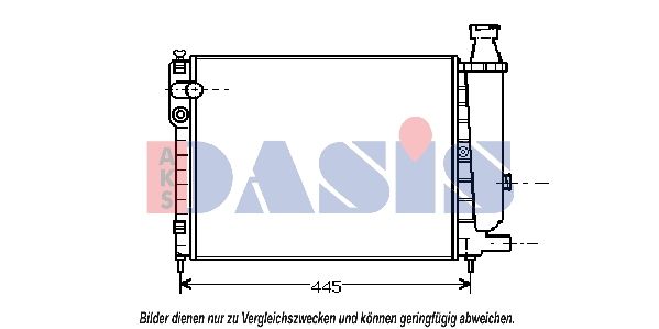 AKS DASIS 060340N - Kühler, Motorkühlung