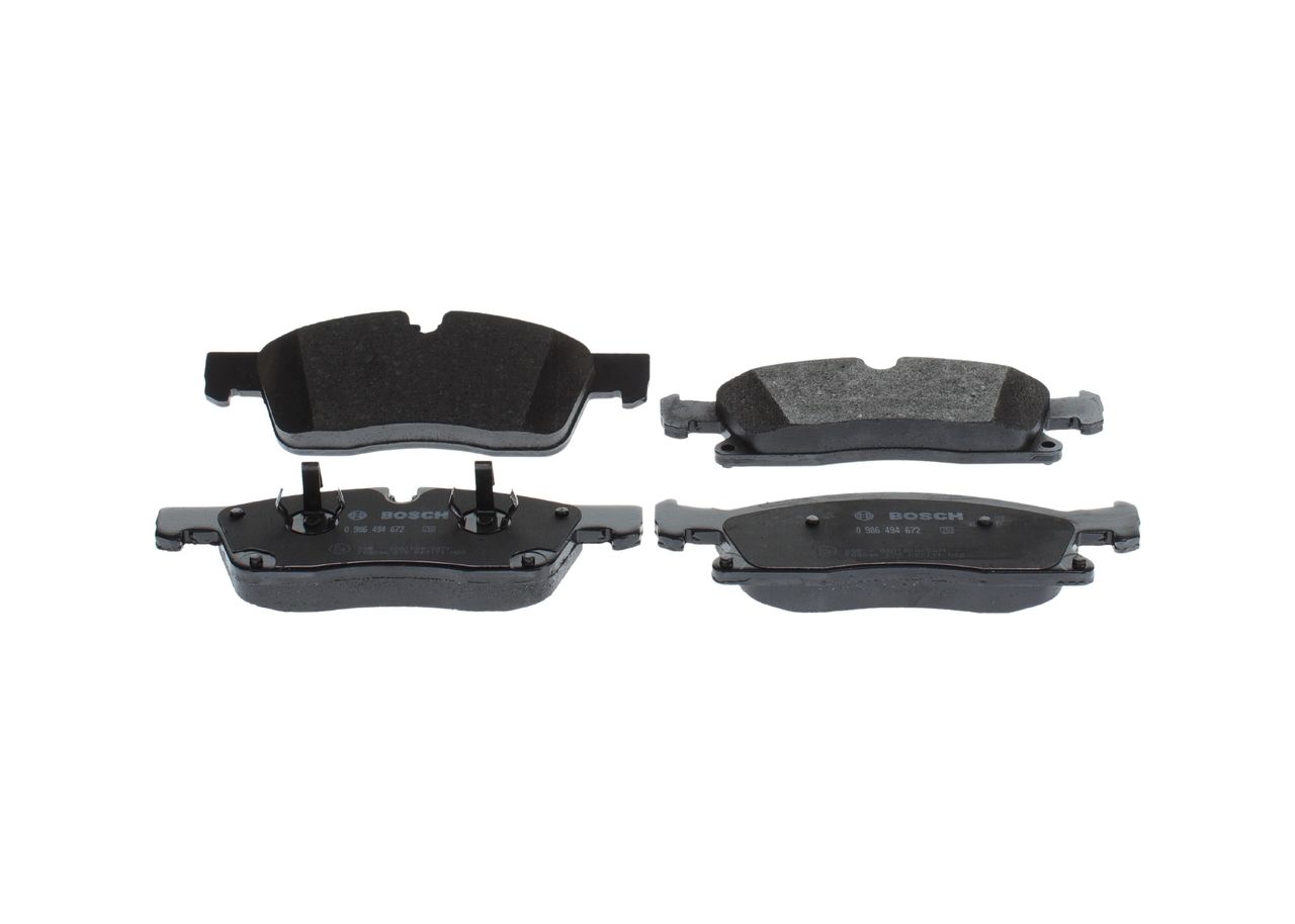 BOSCH 0 986 494 672 - Bremsbelagsatz, Scheibenbremse