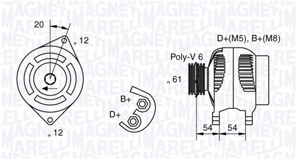 MAGNETI MARELLI 063321833010 - Generator
