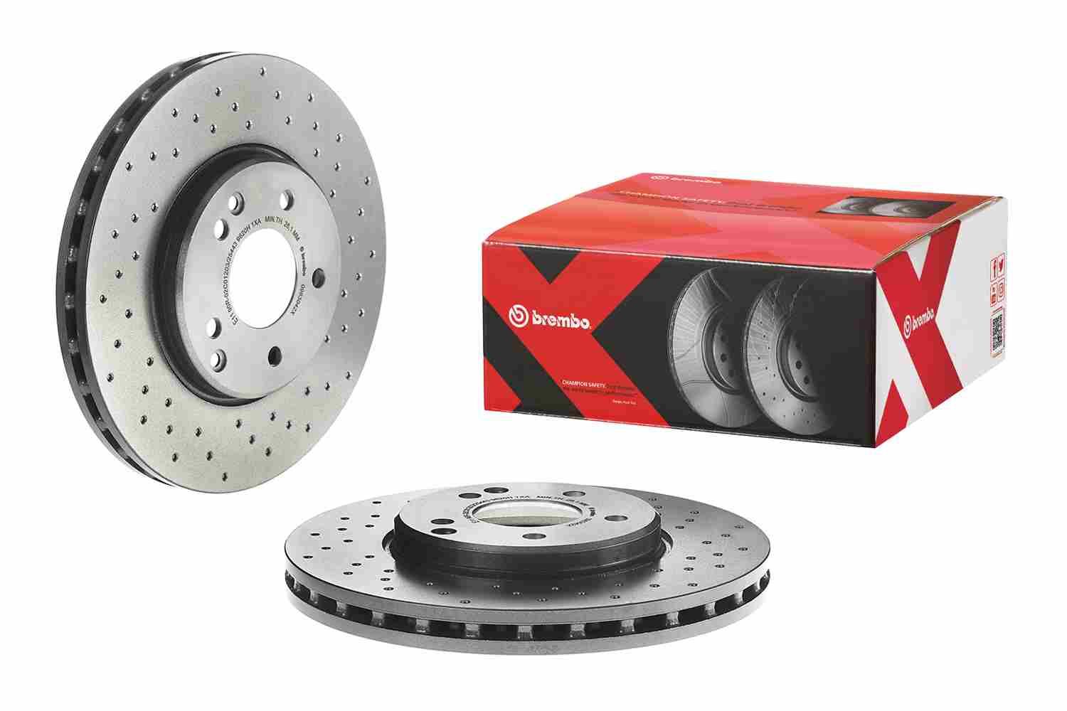BREMBO 09.8304.2X - Bremsscheibe