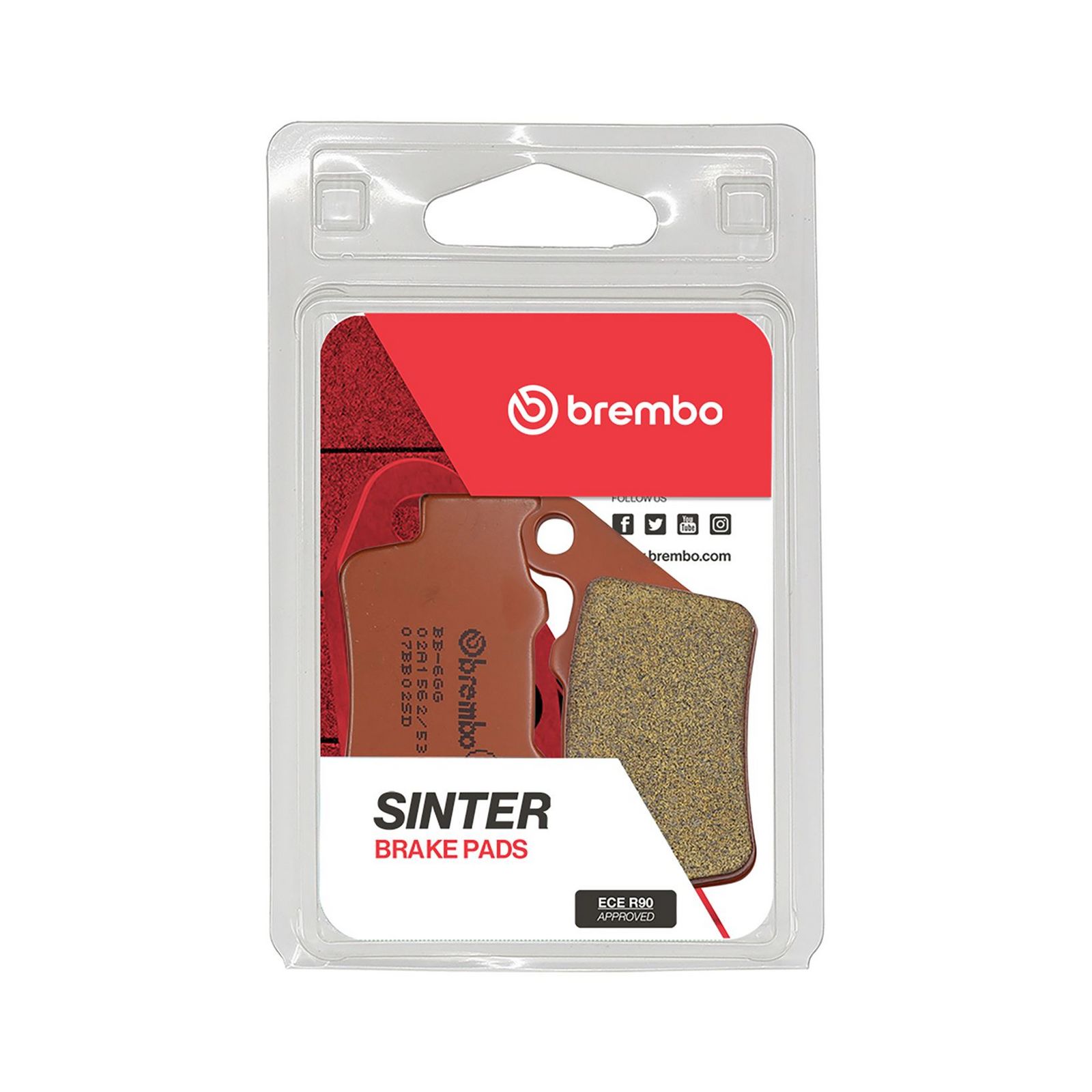 BREMBO 07BB02SD - Bremsbelagsatz, Scheibenbremse