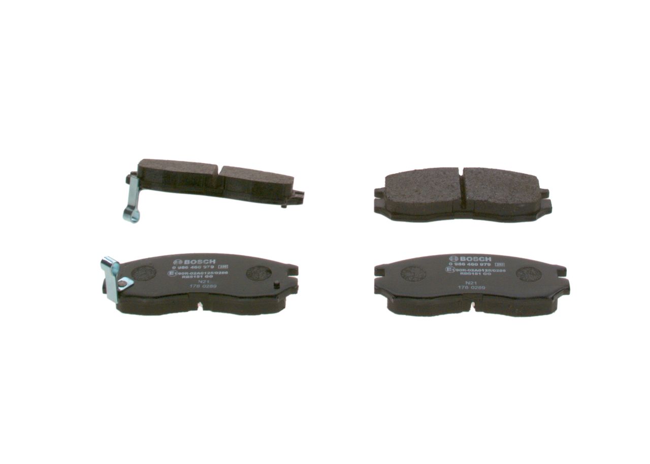 BOSCH 0 986 460 979 - Bremsbelagsatz, Scheibenbremse