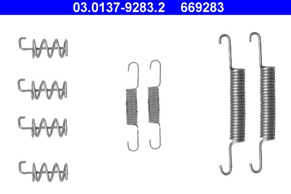 ATE 03.0137-9283.2 - Zubehörsatz, Feststellbremsbacken