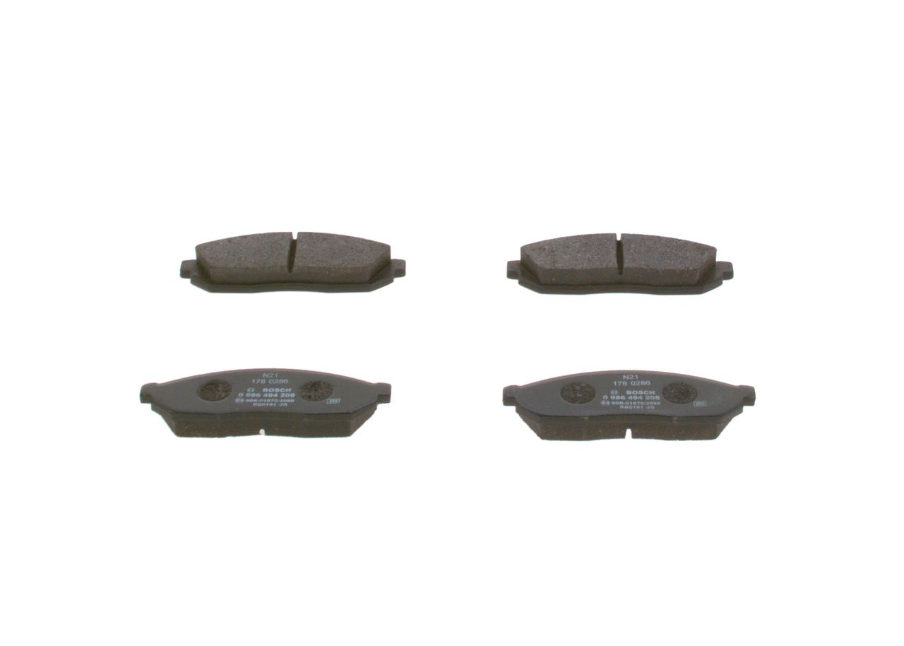 BOSCH 0 986 494 208 - Bremsbelagsatz, Scheibenbremse