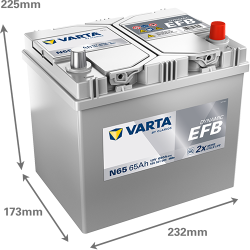 VARTA 565501065K262 - Starterbatterie