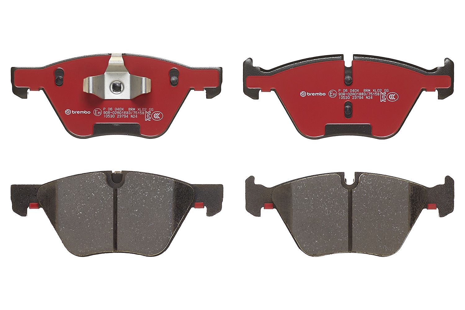 BREMBO P 06 040X - Bremsbelagsatz, Scheibenbremse
