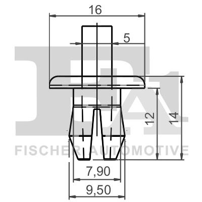FA1 11-20009.5 - Clip, Zier-/Schutzleiste