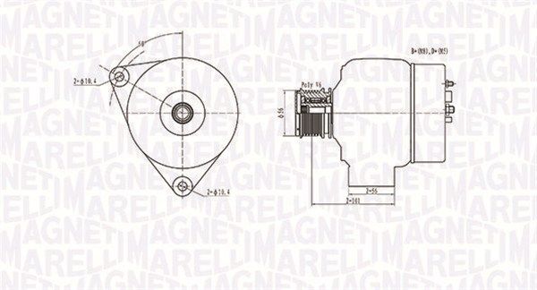 MAGNETI MARELLI 063731209010 - Generator
