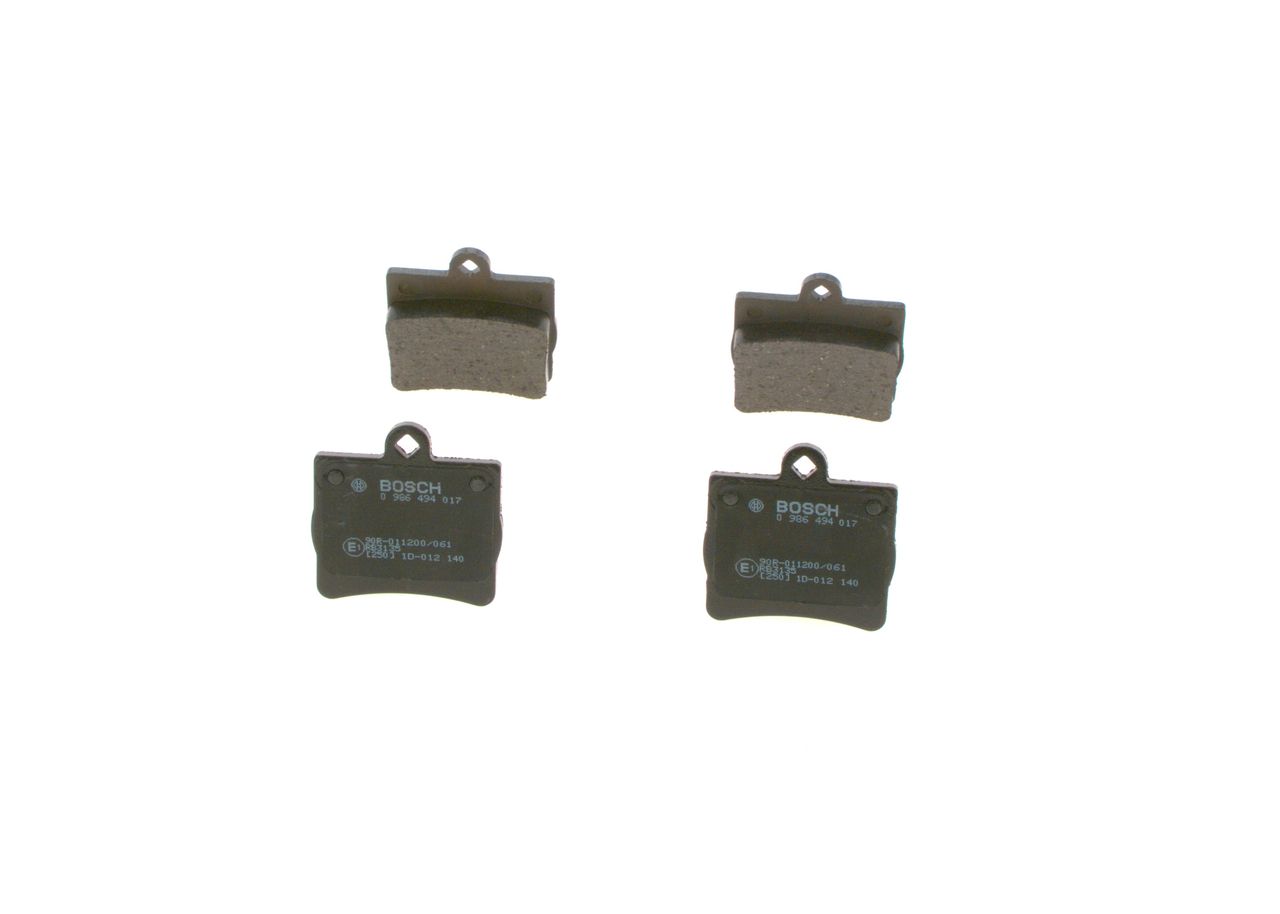BOSCH 0 986 494 017 - Bremsbelagsatz, Scheibenbremse